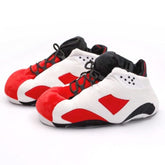 Plush Sneaker Slippers | NEW Styles! Simple Showcase NEW! Red Retro High Tops